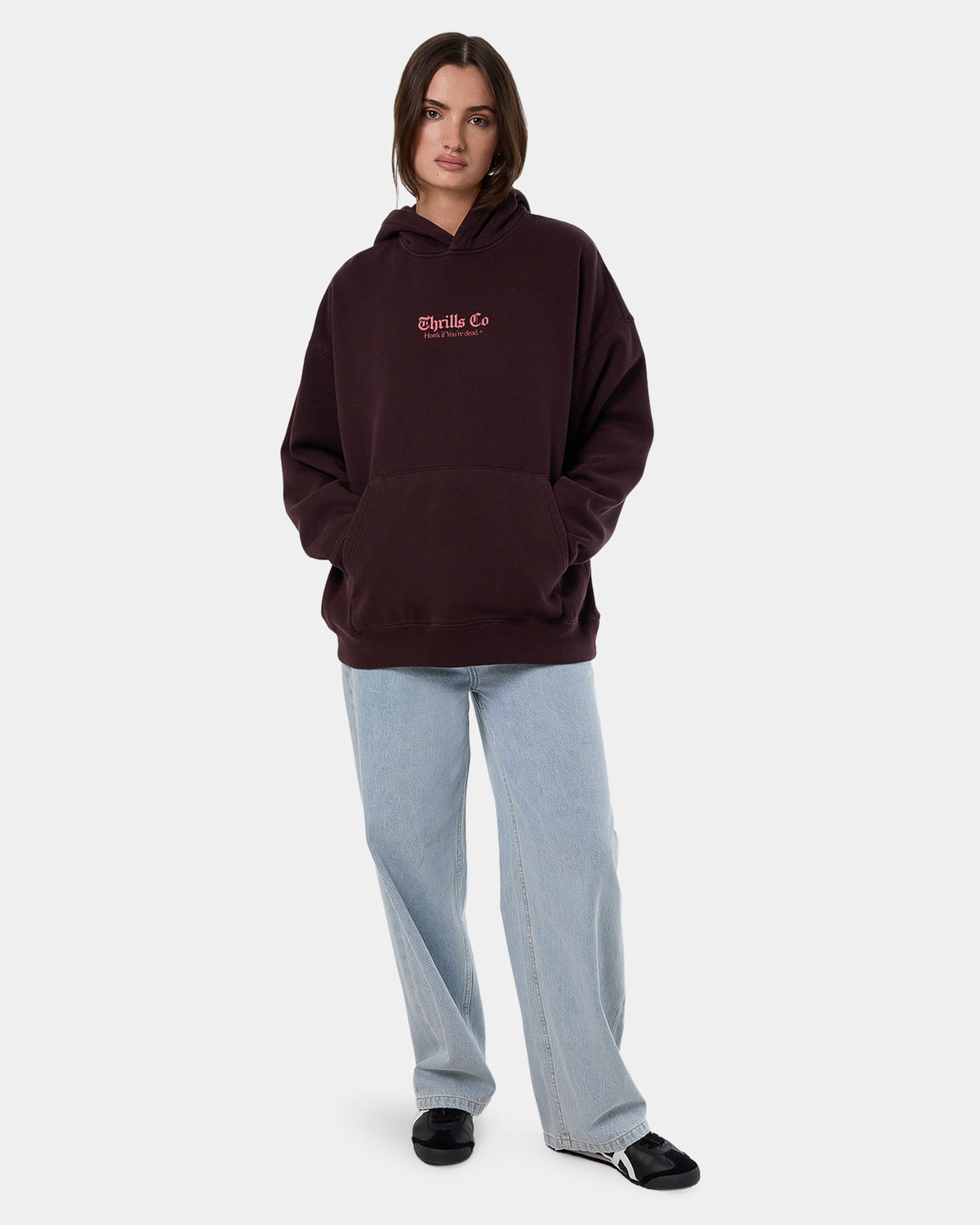Womens Lighten Up Cocoon Panel Pullover Hoodie