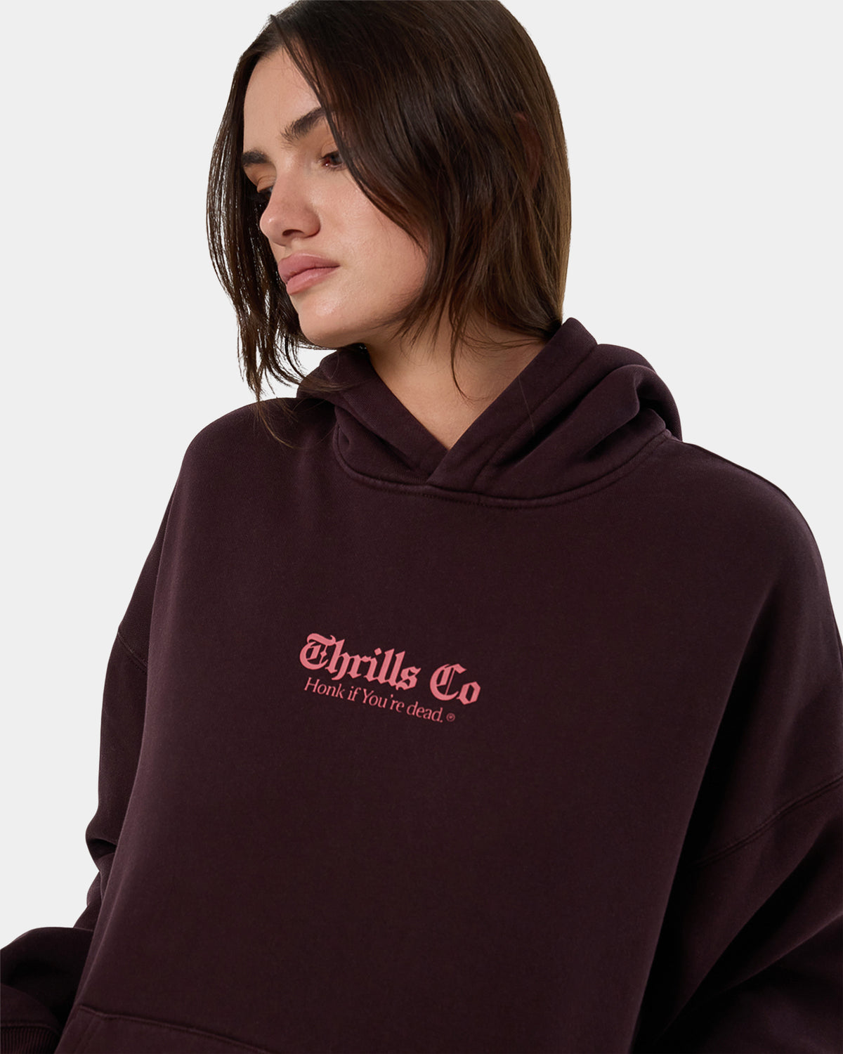 Womens Lighten Up Cocoon Panel Pullover Hoodie