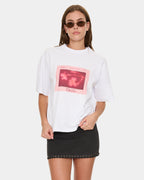 NIGHTBLOOM SQUARE TEE WHT