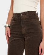 HOLLY HIGH RISE FLOCKED DENIM JEAN 5DC