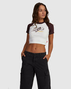 WOMENS CHERUB RAGLAN MICRO T-SHIRT