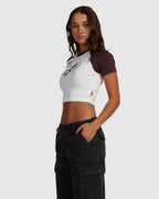 WOMENS CHERUB RAGLAN MICRO T-SHIRT