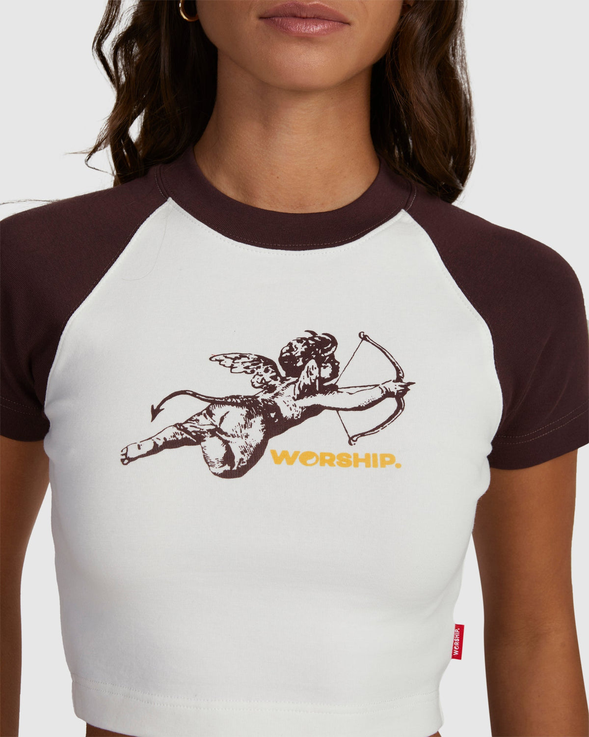 WOMENS CHERUB RAGLAN MICRO T-SHIRT