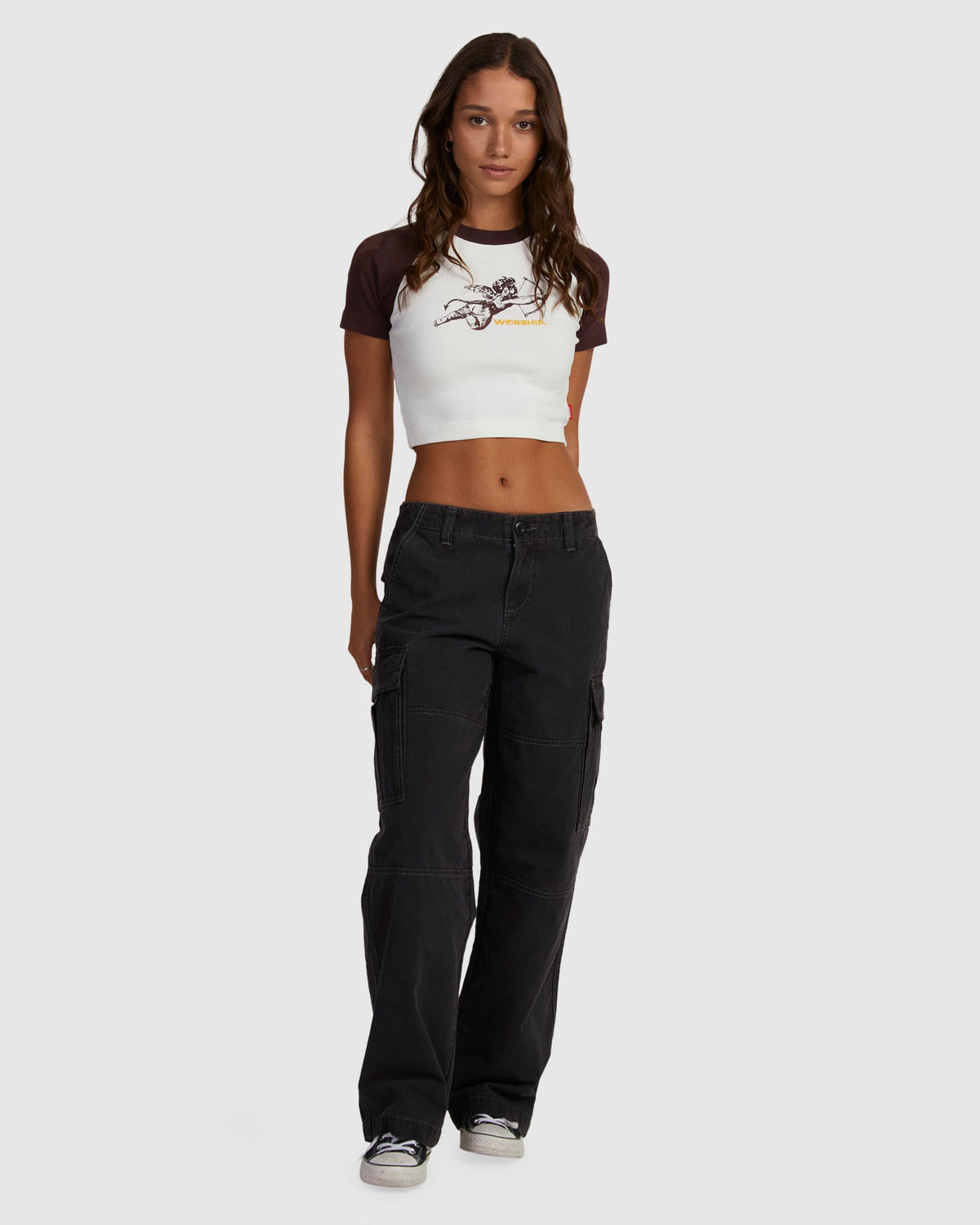 WOMENS CHERUB RAGLAN MICRO T-SHIRT