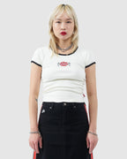 Womens Hot Plate Slim Ringer T-Shirt