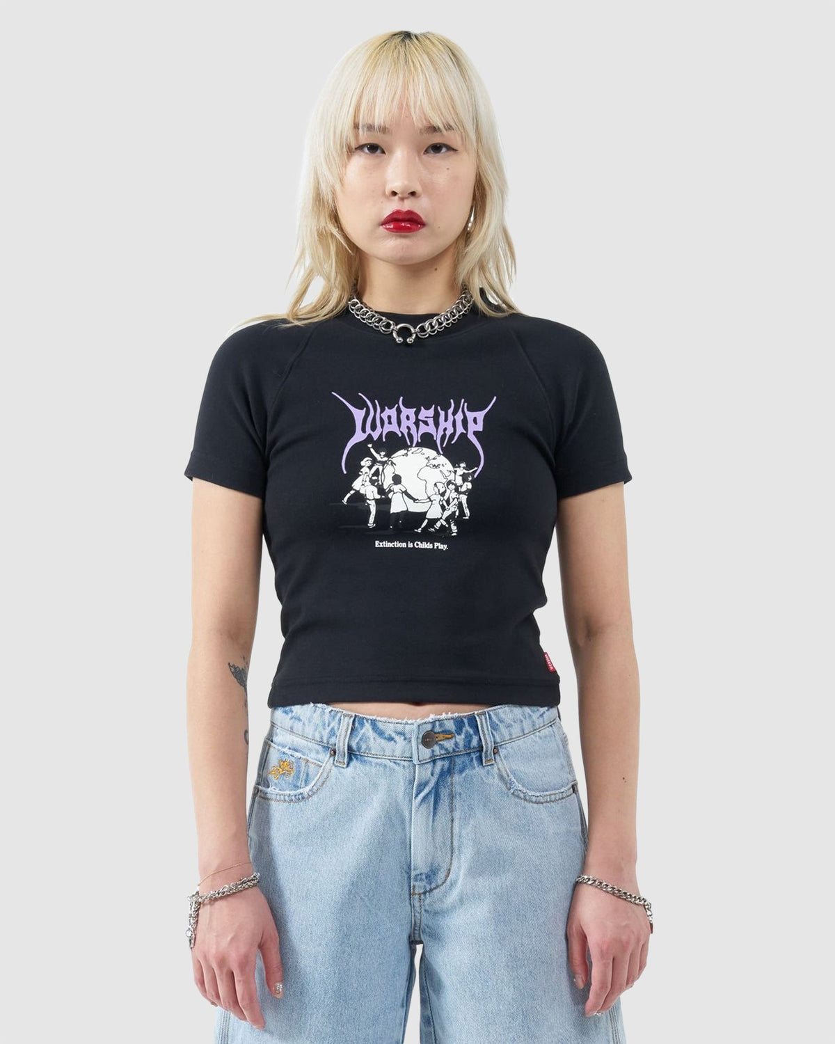 WOMENS CHILDS PLAY SLIM RAGLAN T-SHIRT