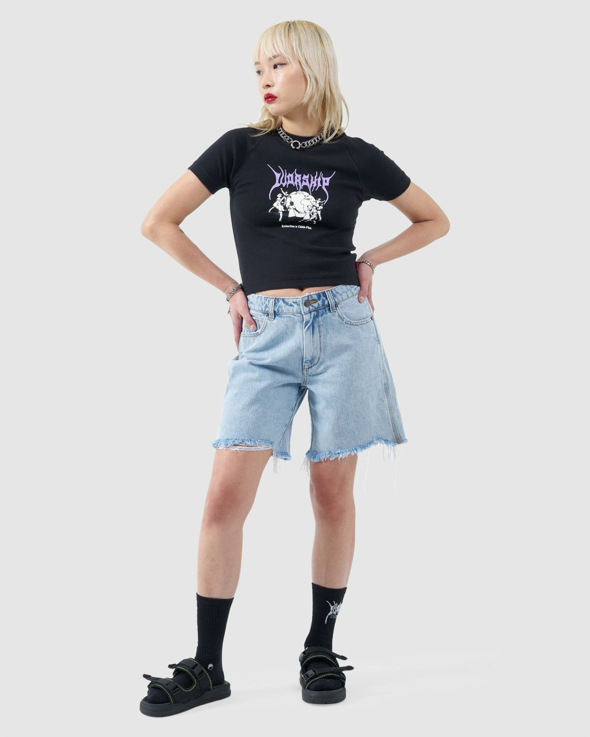 WOMENS CHILDS PLAY SLIM RAGLAN T-SHIRT