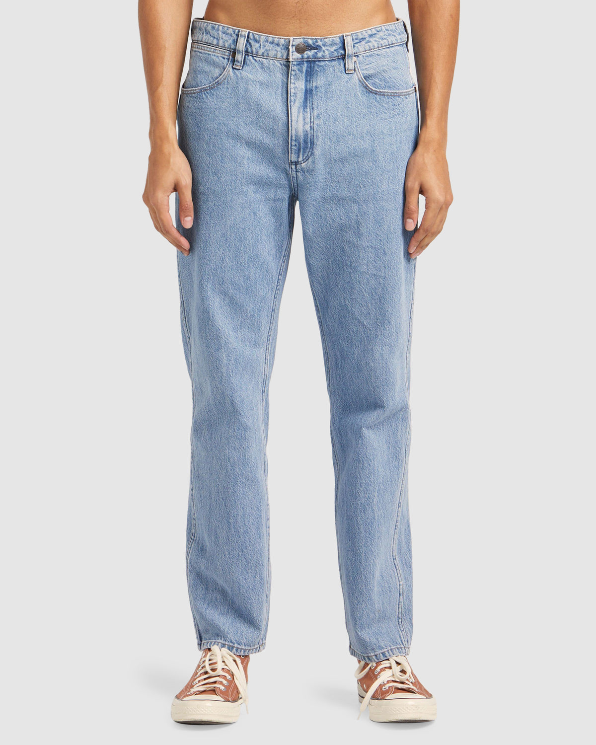 Mens Eazy Straight Cowboy Blue Denim Pants