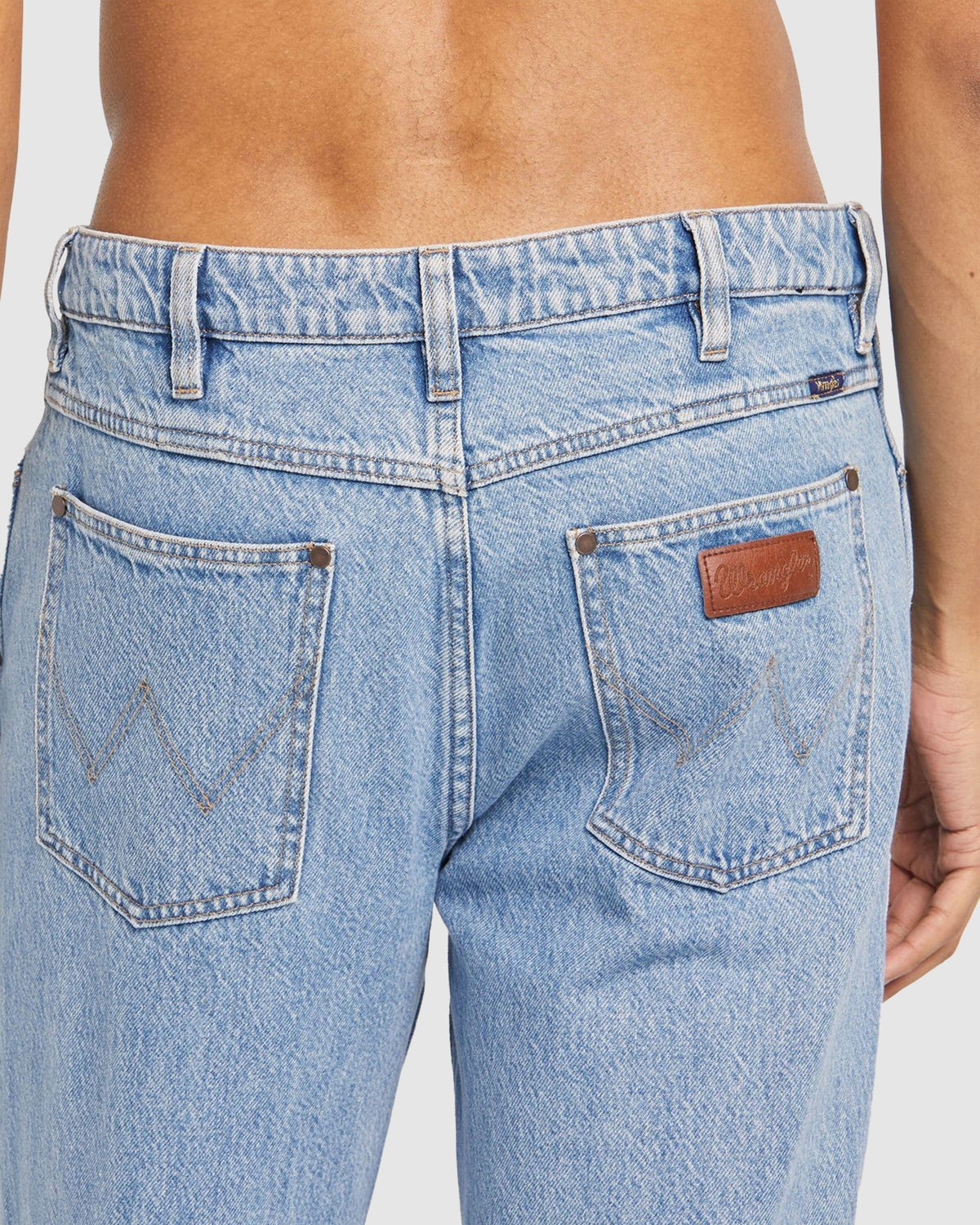 Mens Eazy Straight Cowboy Blue Denim Pants
