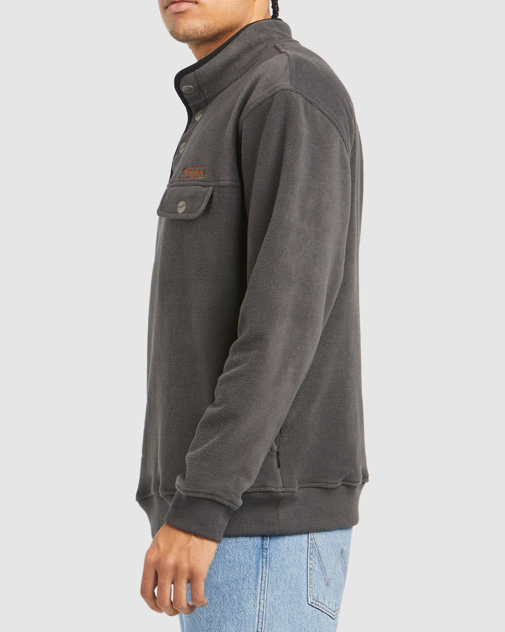 Mens Sweat Slate Polar Fleece Jumper