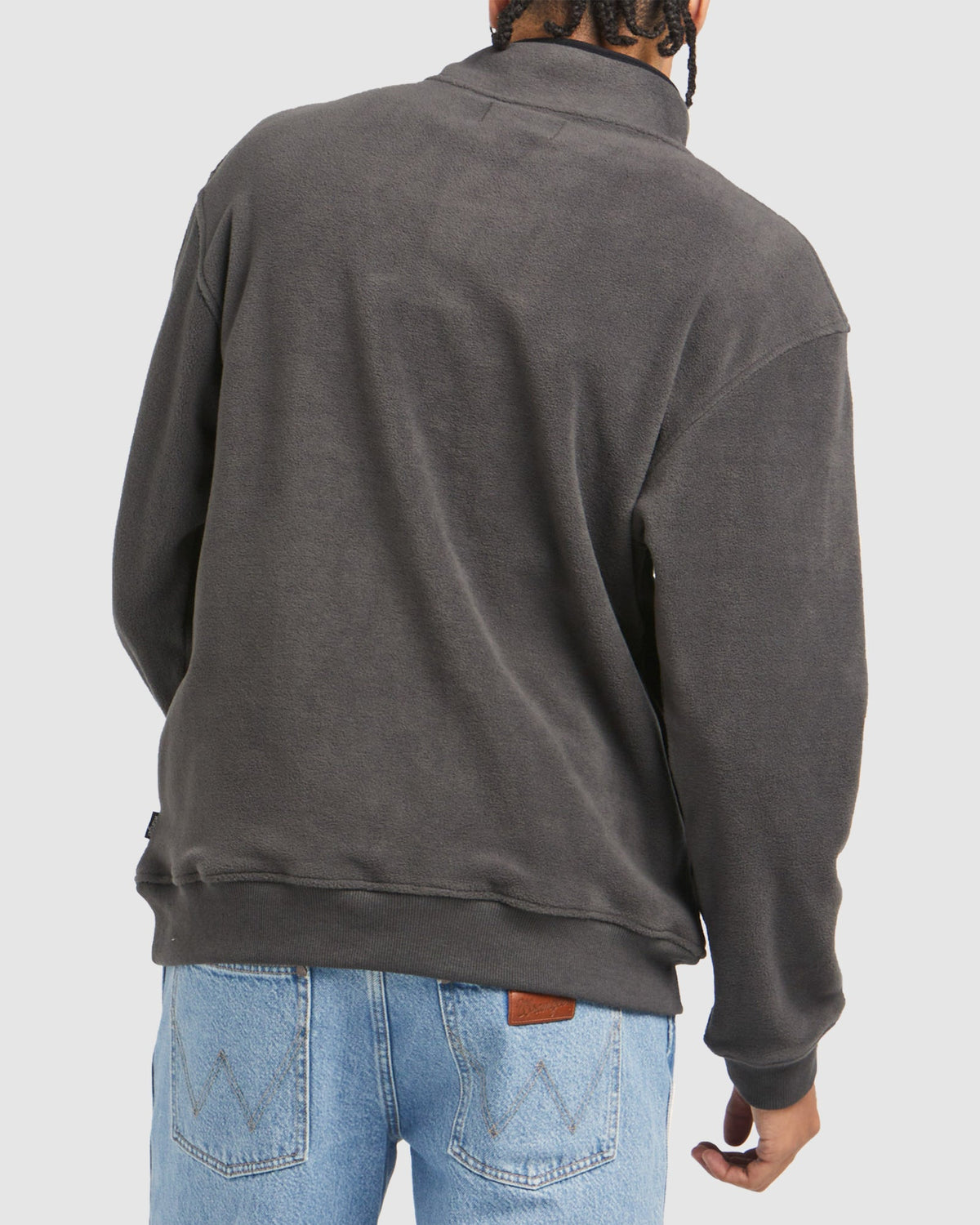 Mens Sweat Slate Polar Fleece Jumper