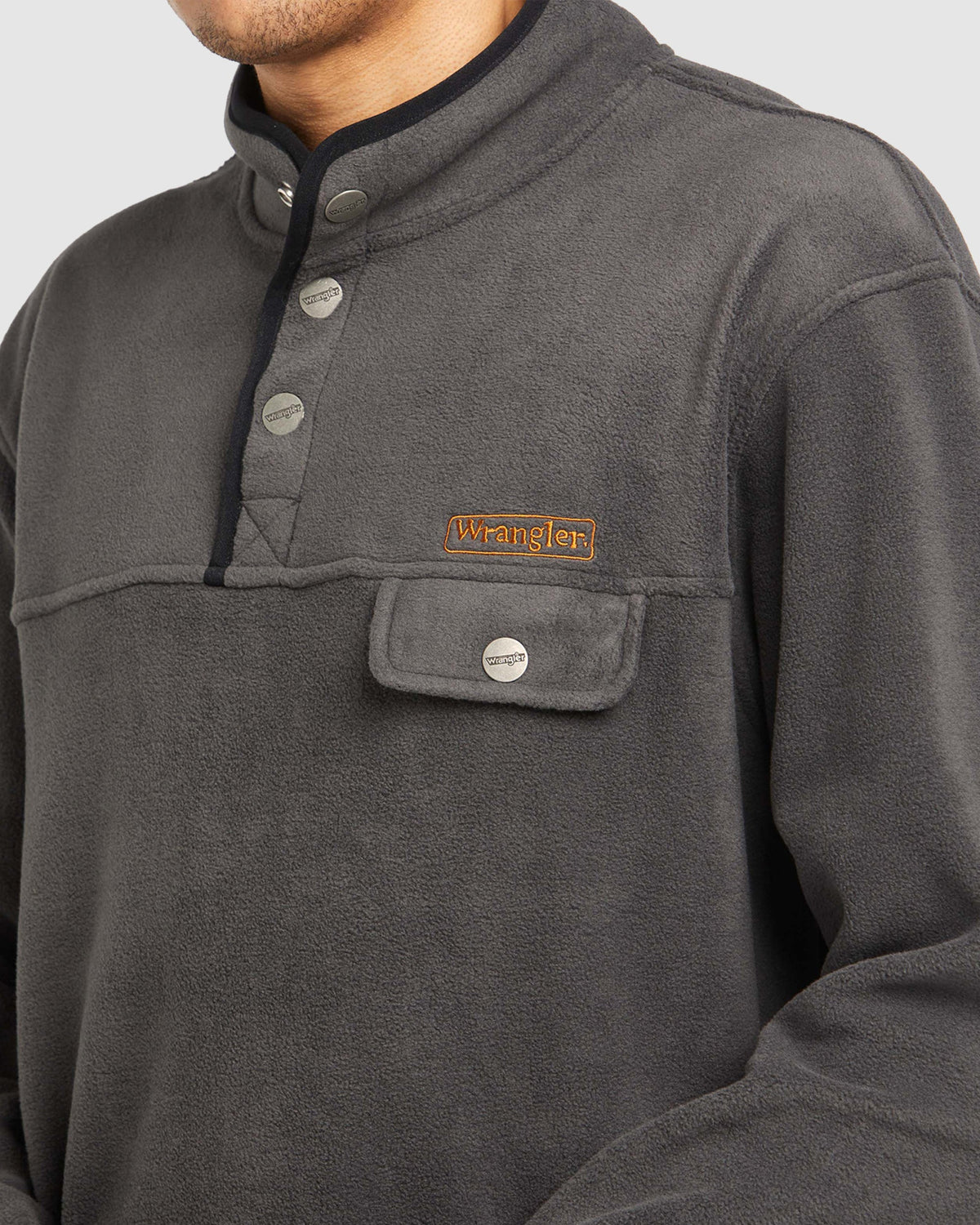 Mens Sweat Slate Polar Fleece Jumper