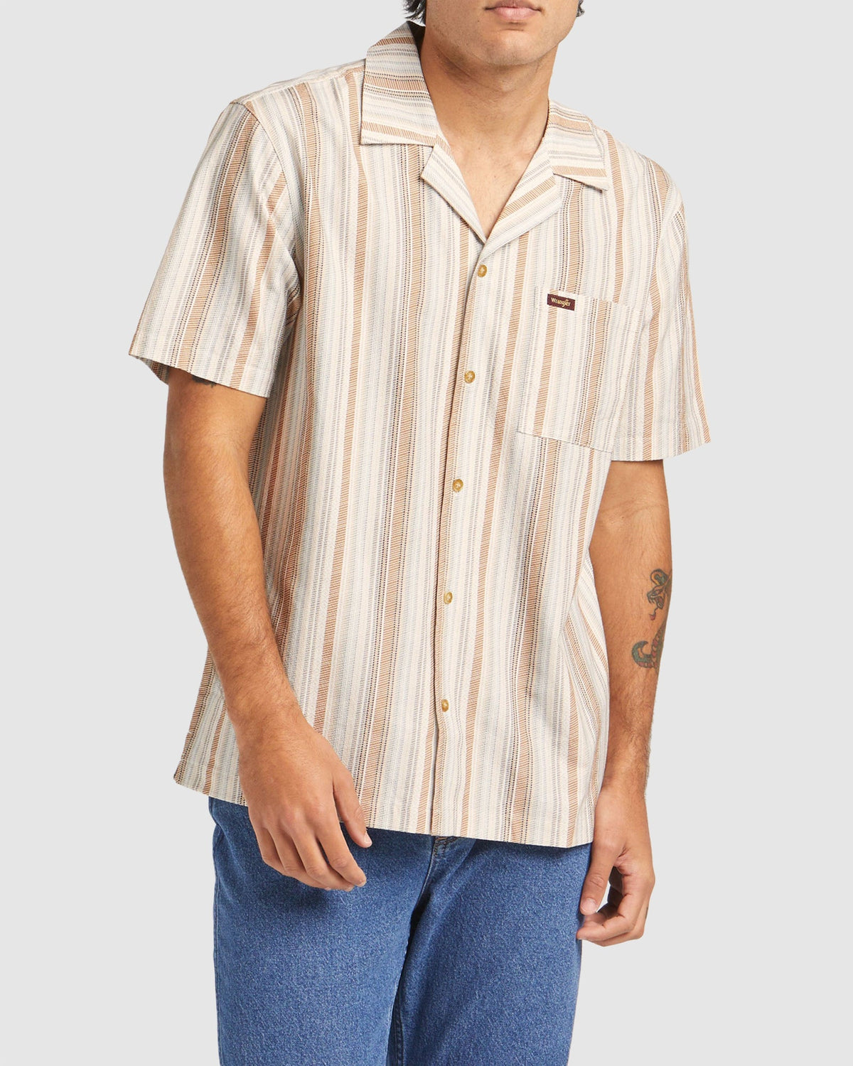 MENS RESORT SHIRT BADLANDS STRIPEP