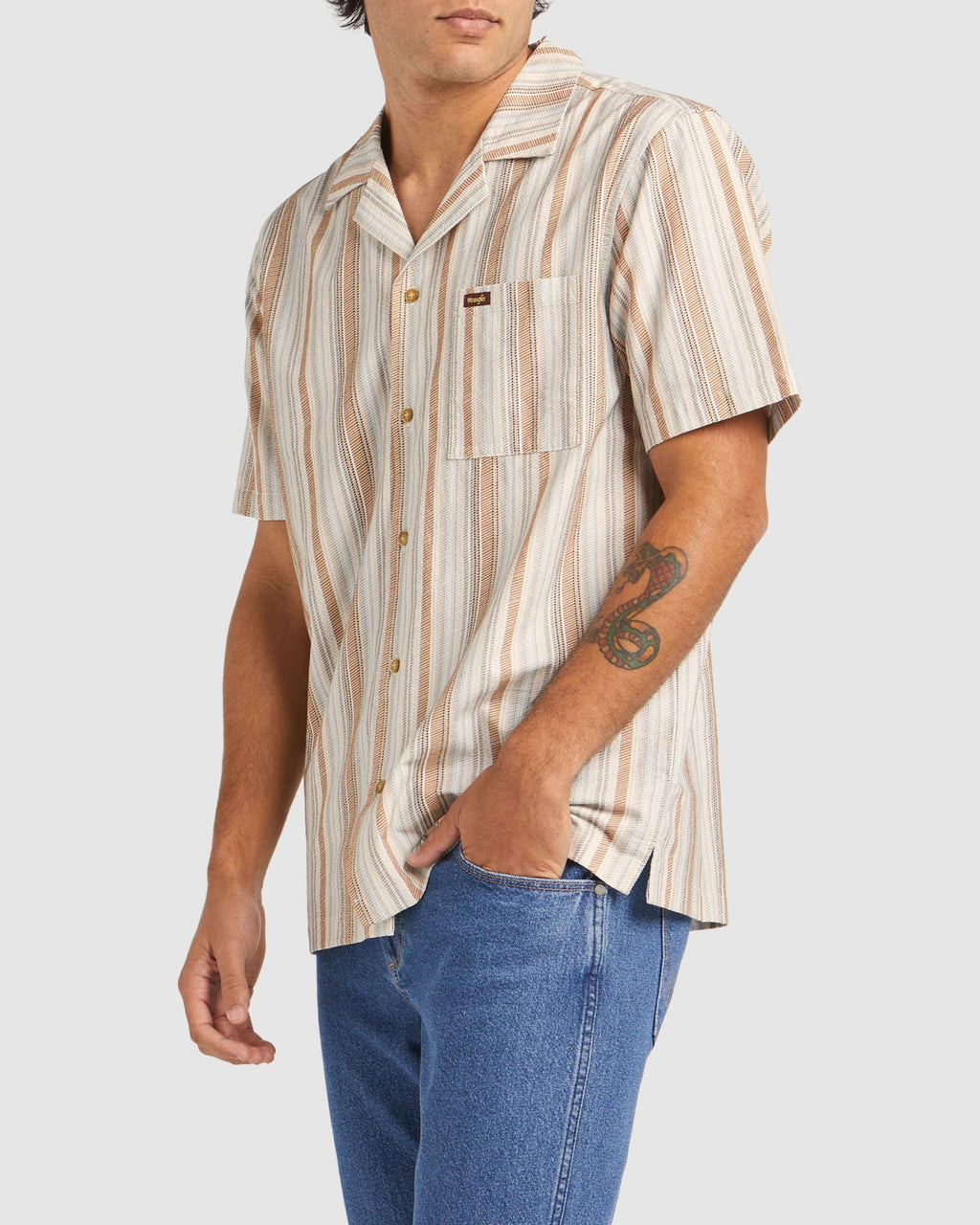MENS RESORT SHIRT BADLANDS STRIPEP