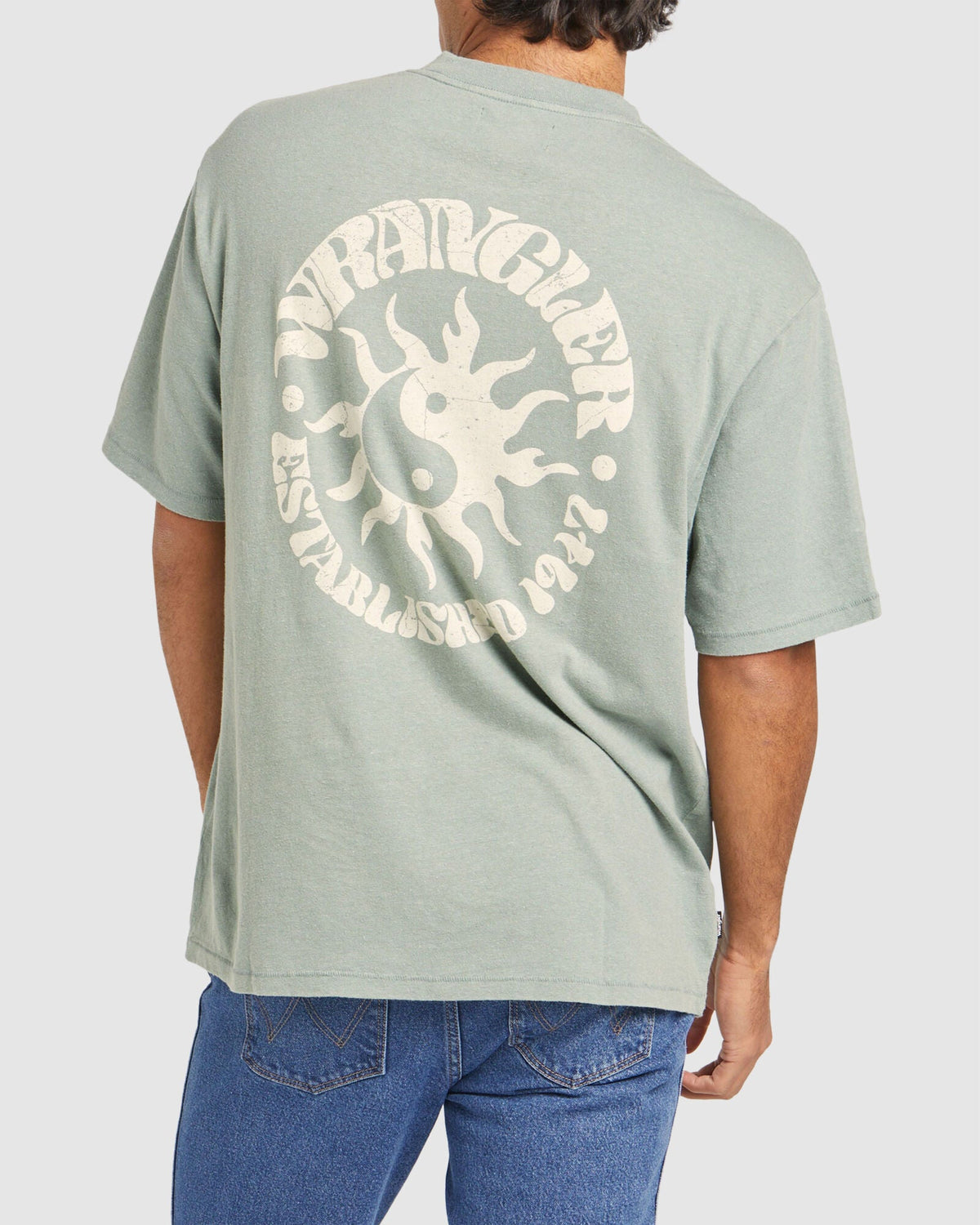 MENS SUN YIN SLACKER WASHED T-SHIRT