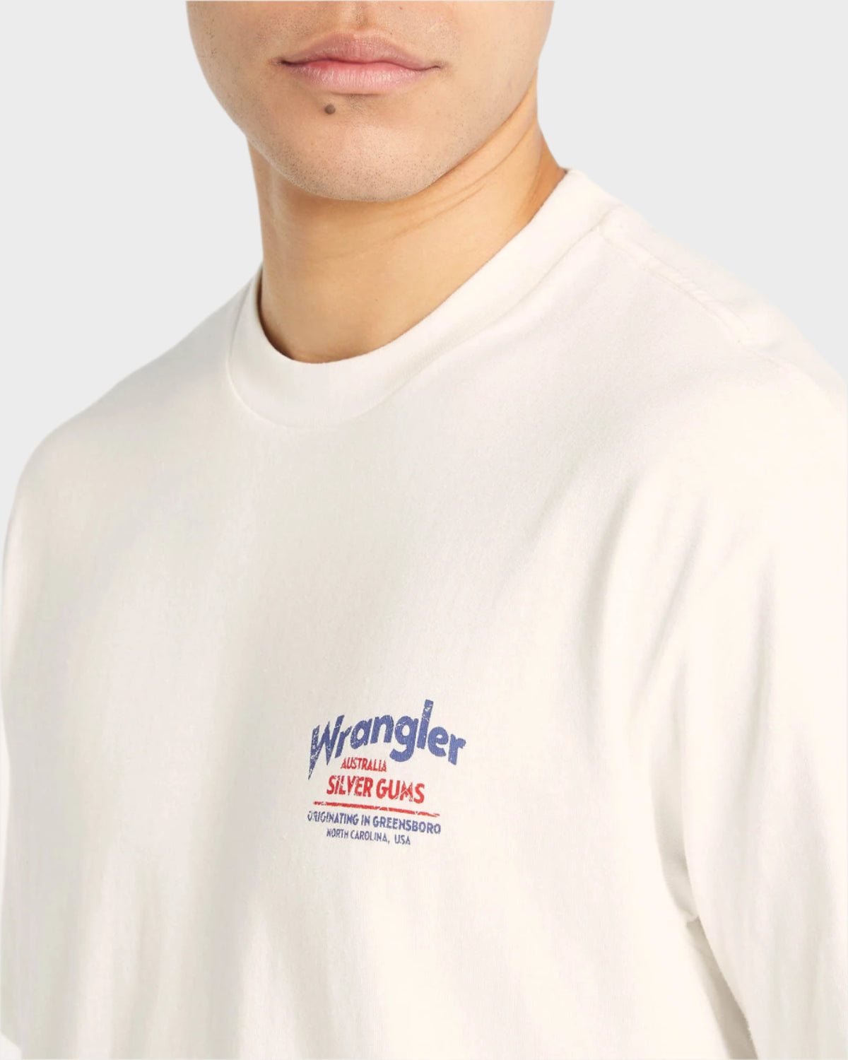 MENS SILVER GUM SLACKER T-SHIRT