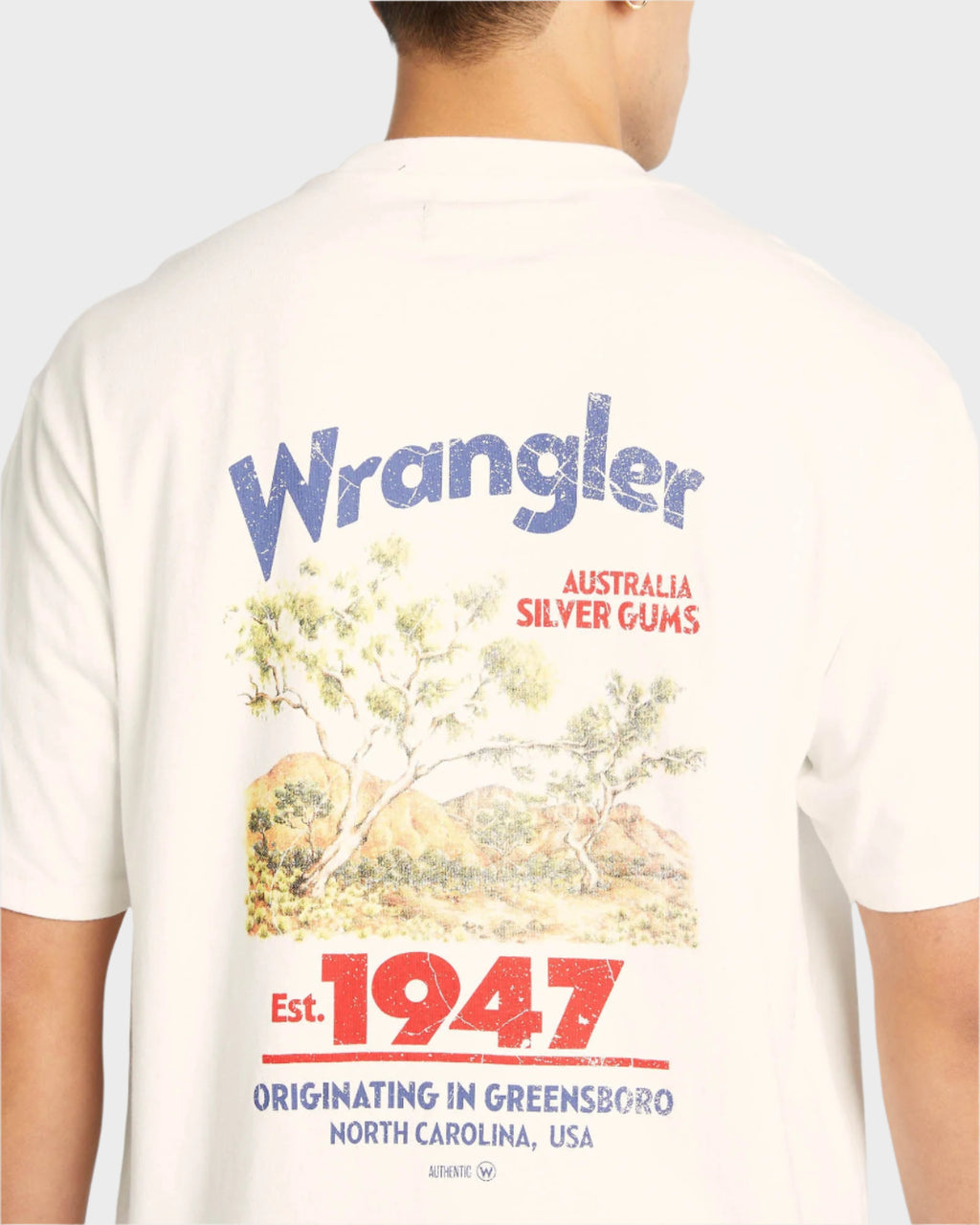 MENS SILVER GUM SLACKER T-SHIRT