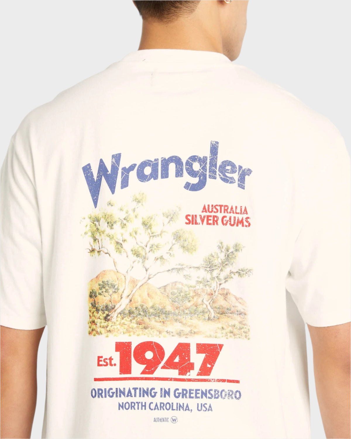 MENS SILVER GUM SLACKER T-SHIRT