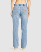 WOMENS LOW RISE CLAUDIA STRAIGHT BLUE PANT