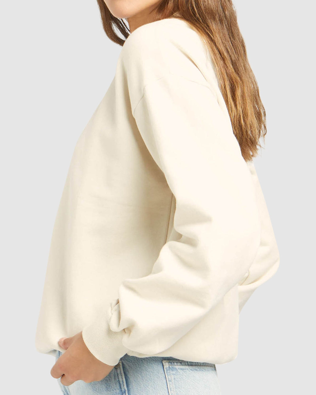 WOMENS SLOUCH SWEAT DOUBLE-TAKE CREW