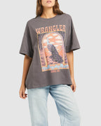 Women Box Slouch Peacock Oasis T-Shirt