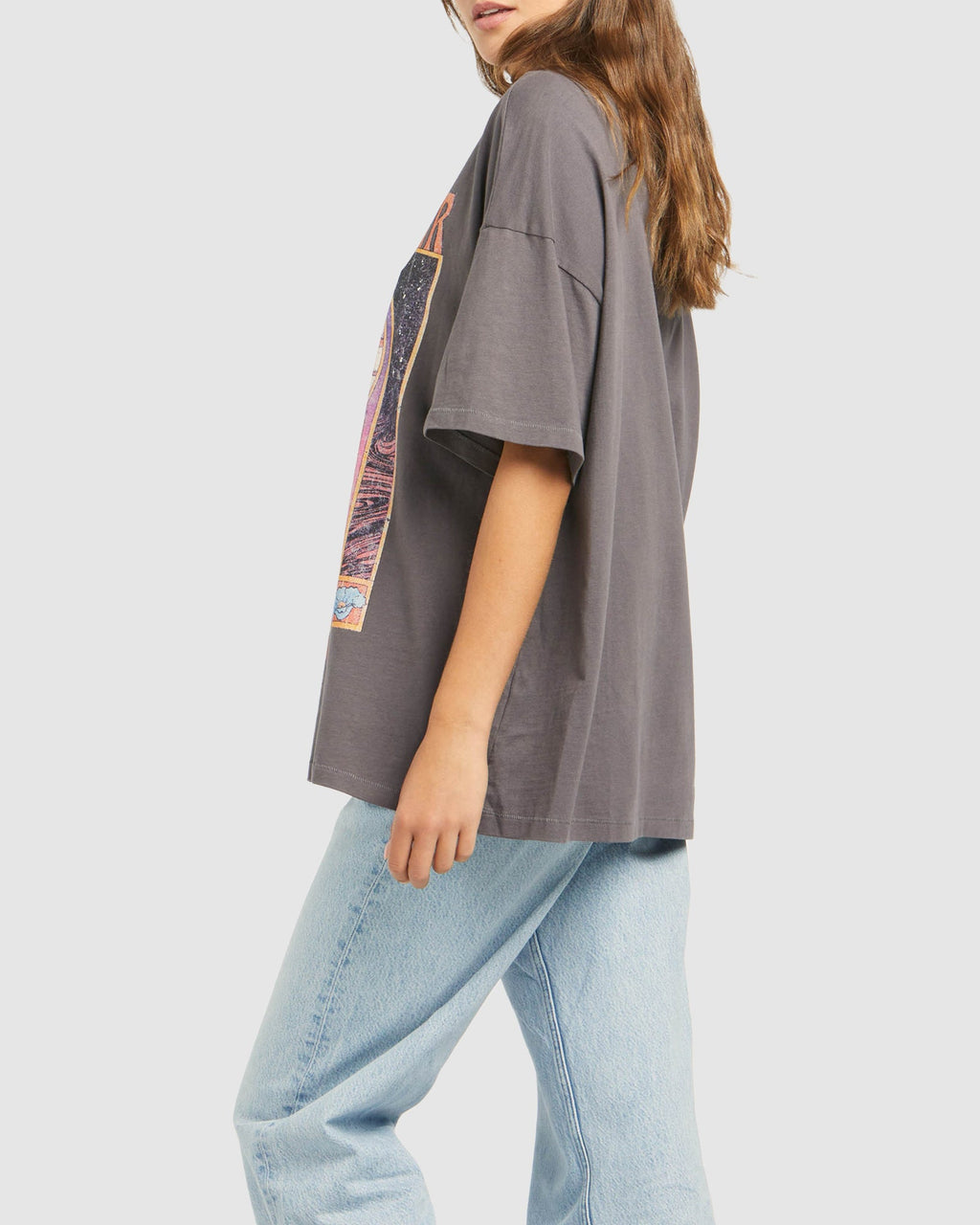 Women Box Slouch Peacock Oasis T-Shirt