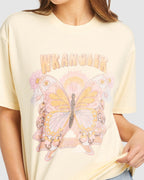 WOMENS SLOUCH BUTTERFLY DAZE T-SHIRT