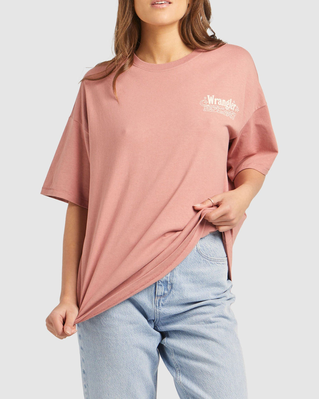 WOMENS BOXY SLOUCH MUSHROOM FIELD T-SHIRT