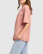 WOMENS BOXY SLOUCH MUSHROOM FIELD T-SHIRT
