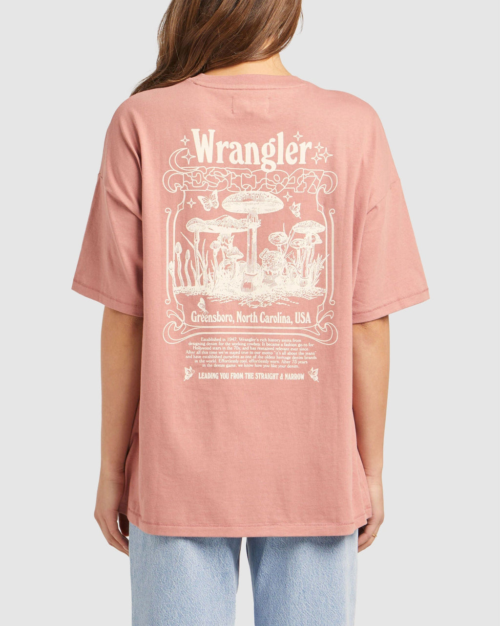 WOMENS BOXY SLOUCH MUSHROOM FIELD T-SHIRT