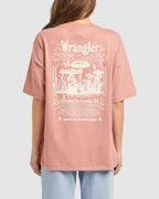 WOMENS BOXY SLOUCH MUSHROOM FIELD T-SHIRT