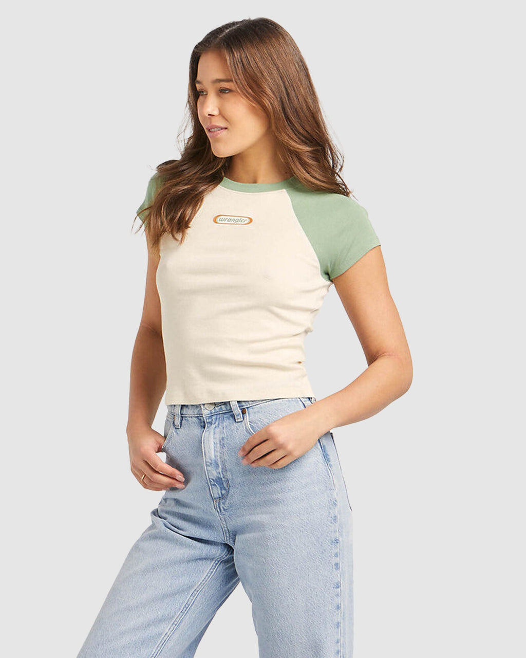 WOMENS BABY RAGLAN 60S IMPRINT T-SHIRT