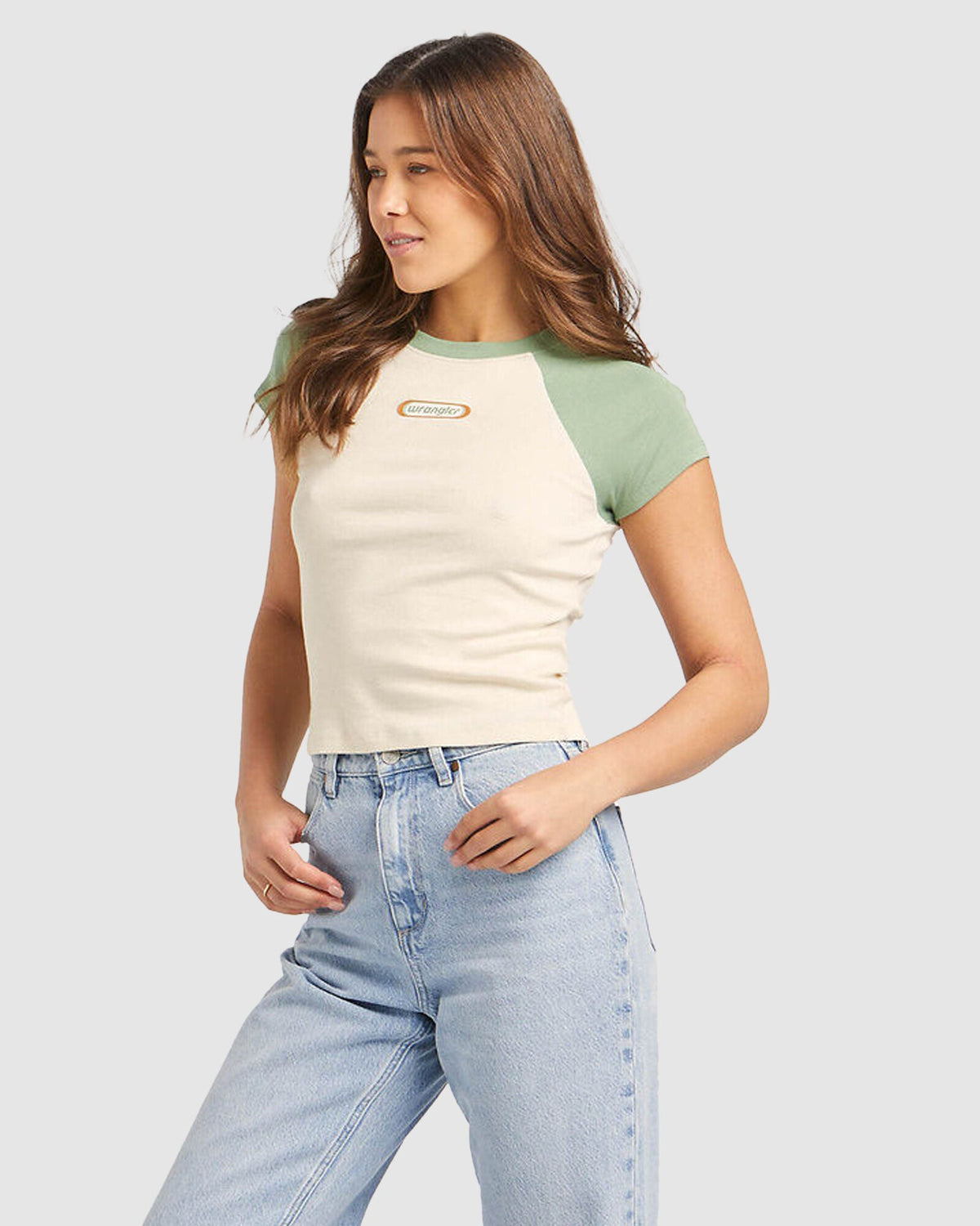 WOMENS BABY RAGLAN 60S IMPRINT T-SHIRT