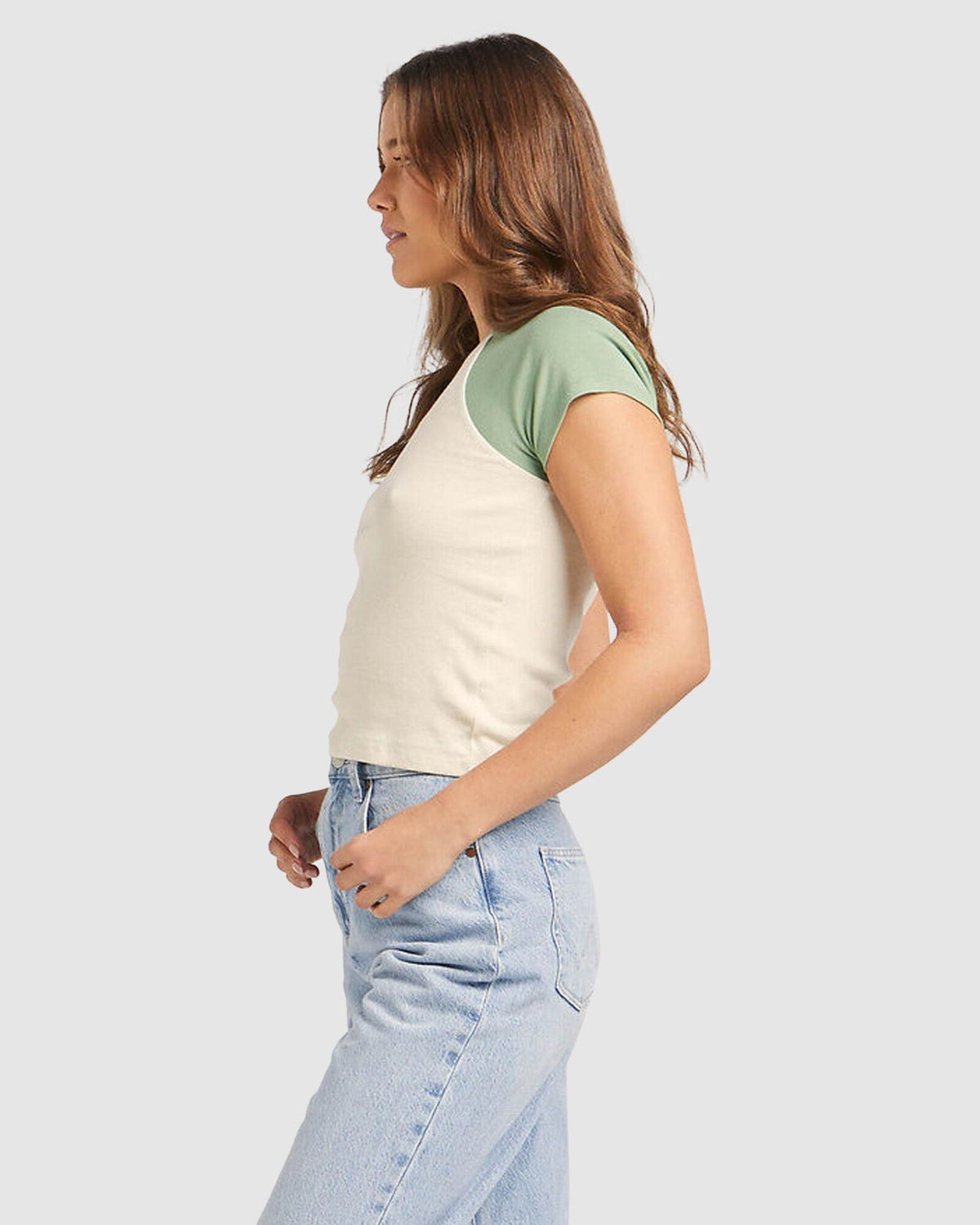 WOMENS BABY RAGLAN 60S IMPRINT T-SHIRT