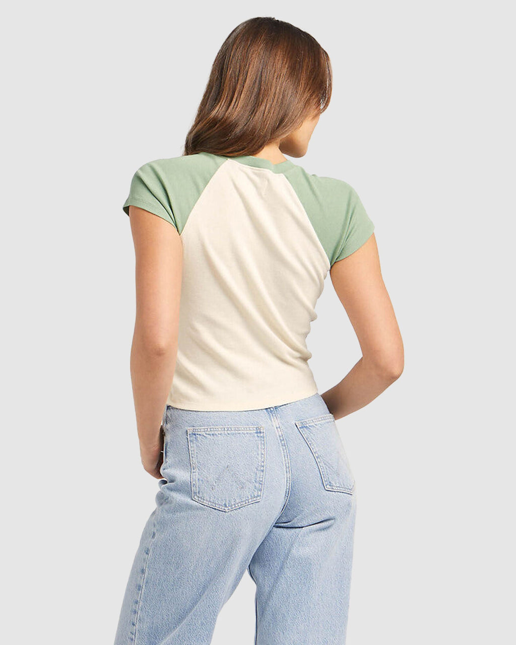 WOMENS BABY RAGLAN 60S IMPRINT T-SHIRT