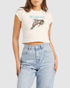 WOMENS RODEO FLOWER BABY VINTAGE T-SHIRT