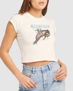WOMENS RODEO FLOWER BABY VINTAGE T-SHIRT