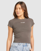 WOMENS STAPLE RIB TANK SLATE