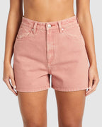 WOMENS HI BELLS SHORT FADED CLAY