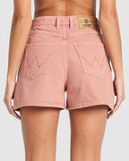 WOMENS HI BELLS SHORT FADED CLAY