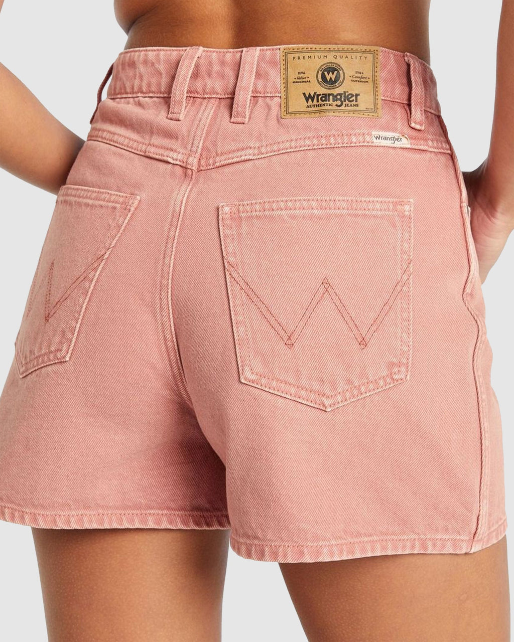 WOMENS HI BELLS SHORT FADED CLAY