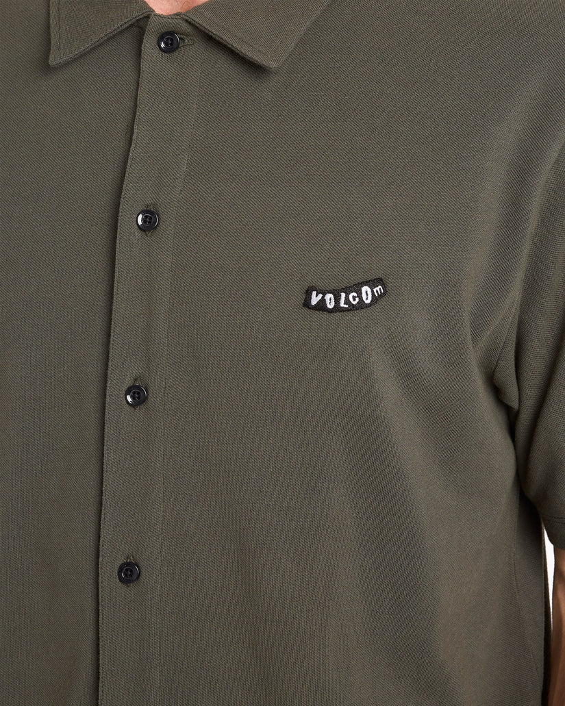 Mens Chavo Button Short Sleeve Shirt