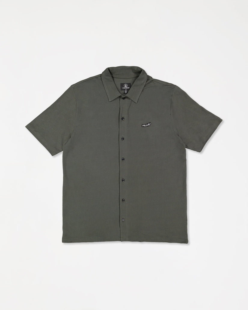 Mens Chavo Button Short Sleeve Shirt