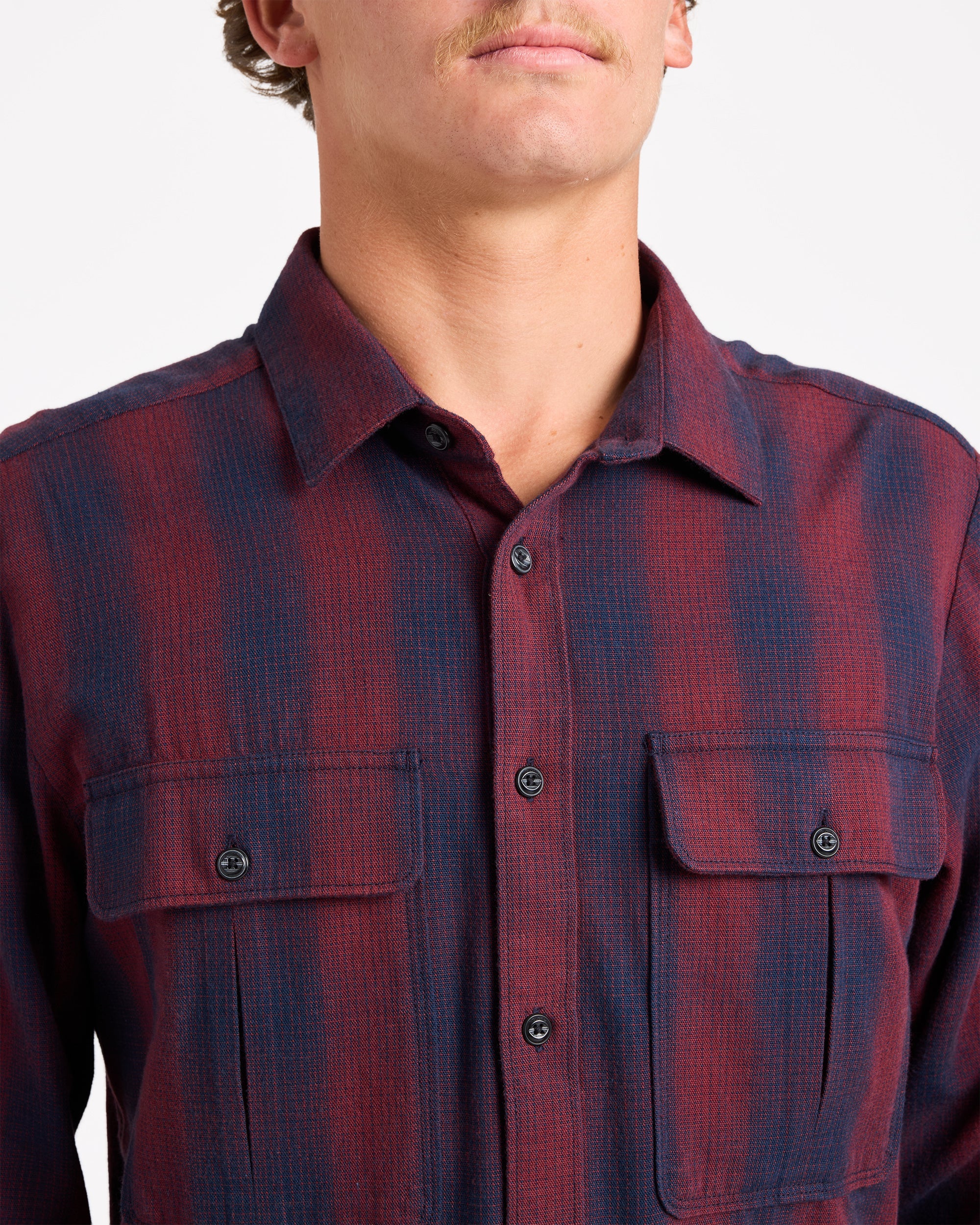 Mens Shadowstone Flannel Long Sleeve Shirt