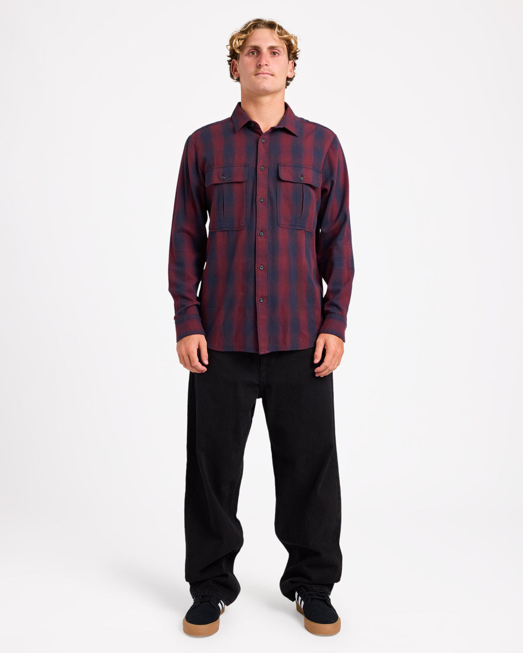 Mens Shadowstone Flannel Long Sleeve Shirt