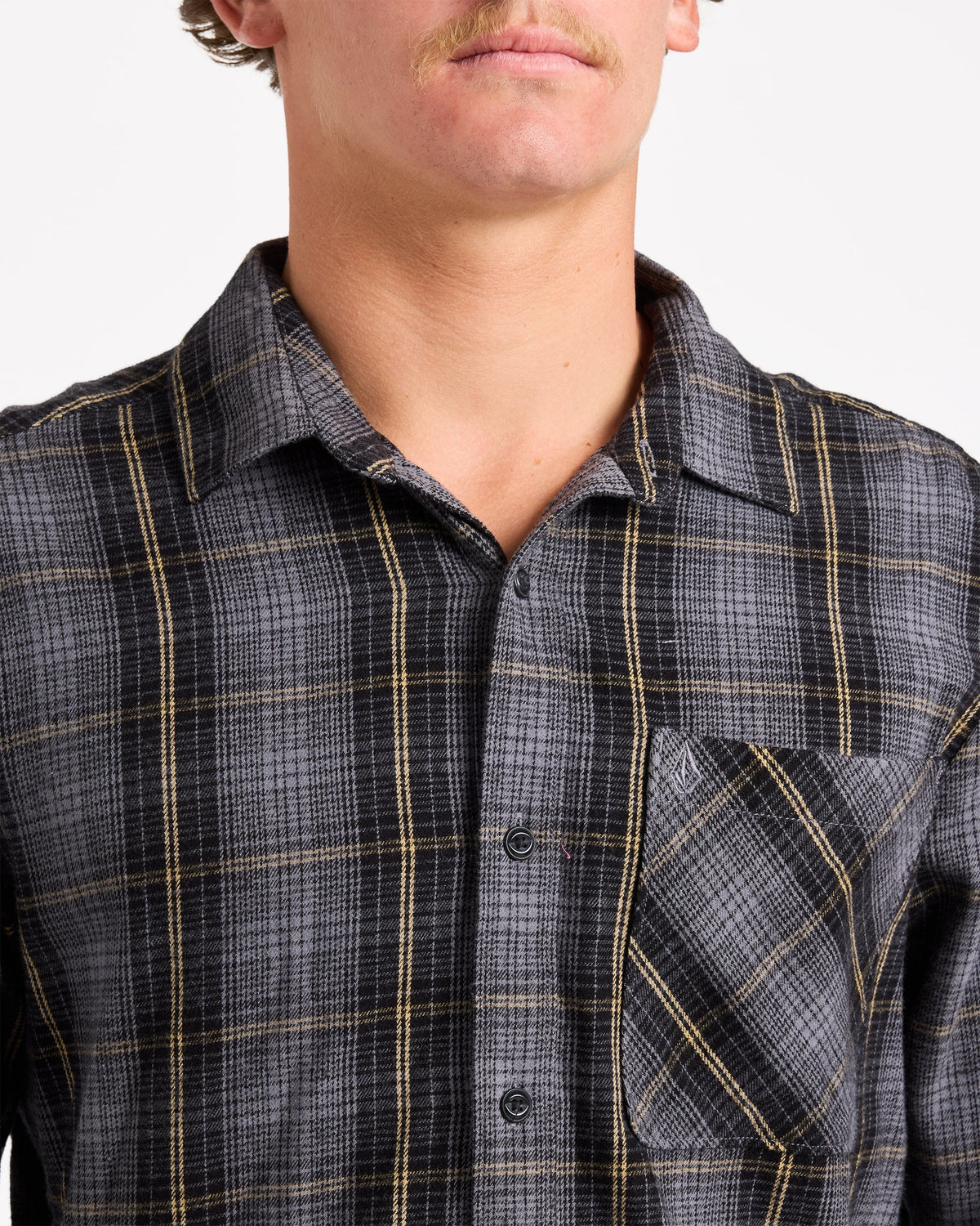 Mens Heavy Twills Flannel Long Sleeve Shirt