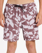 Mens Broken Checks Trunk 17" Boardshorts