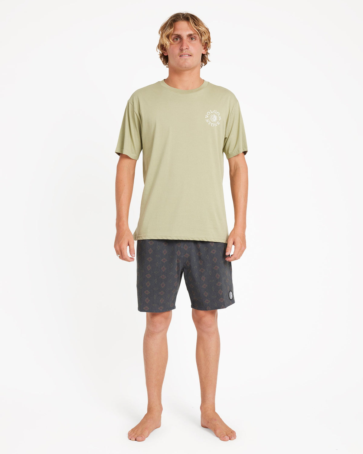 Mens Psych Cotton Trunk 17" Swim Shorts