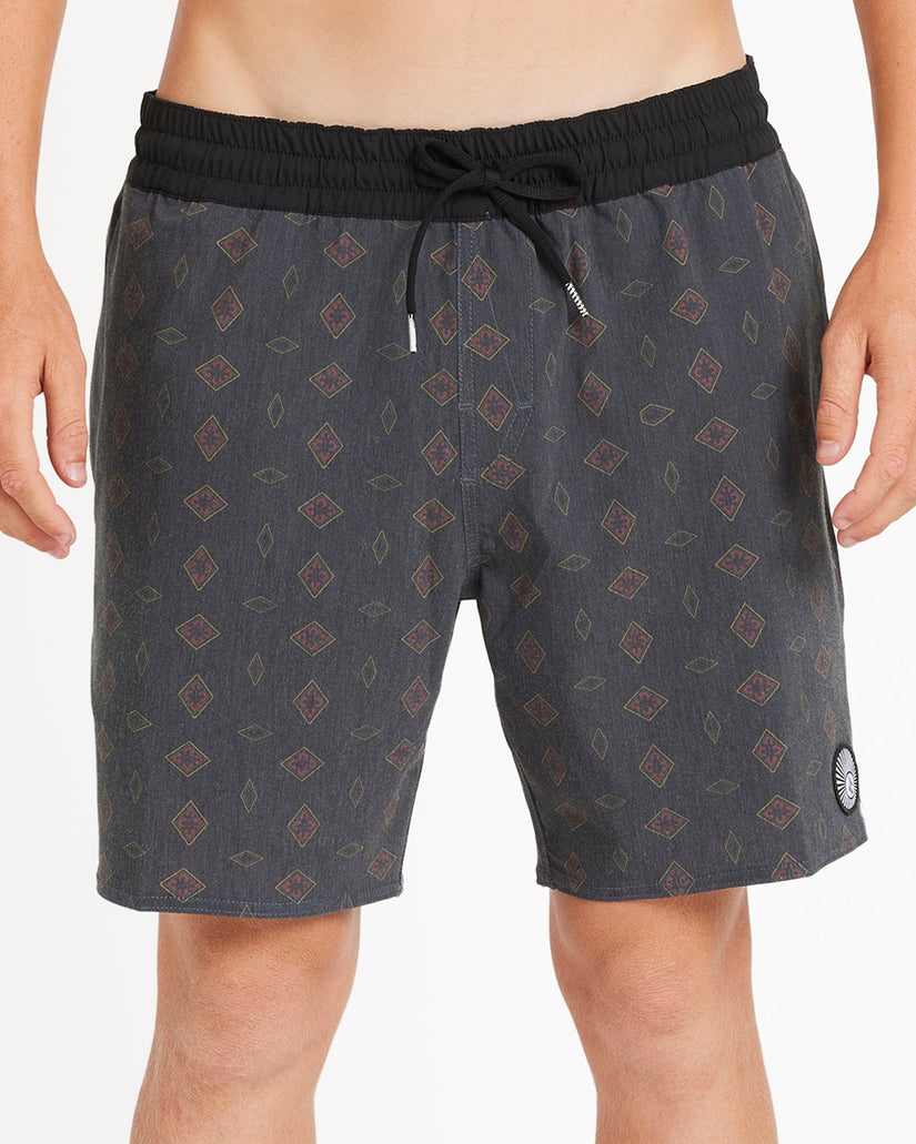 Mens Psych Cotton Trunk 17" Swim Shorts
