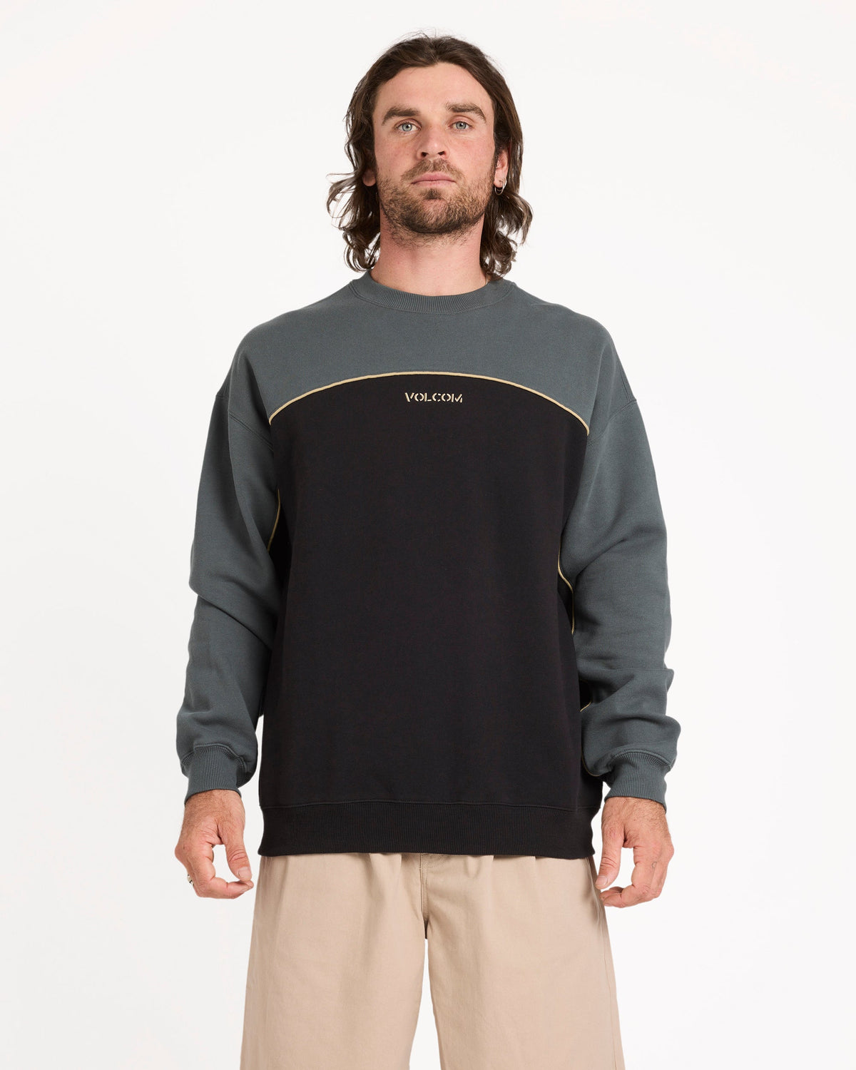 Mens 2k Stone Crew Neck